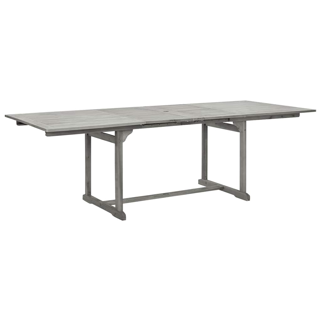 tömör akácfa kerti étkezőasztal (160-240) x 100 x 75 cm