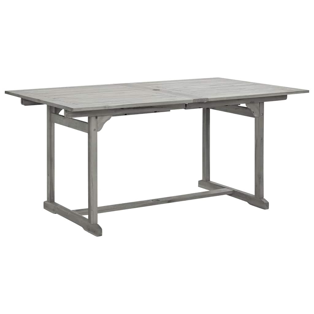 tömör akácfa kerti étkezőasztal (160-240) x 100 x 75 cm