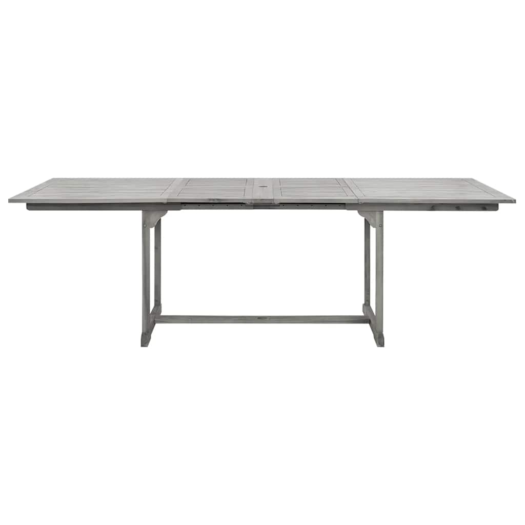 tömör akácfa kerti étkezőasztal (160-240) x 100 x 75 cm