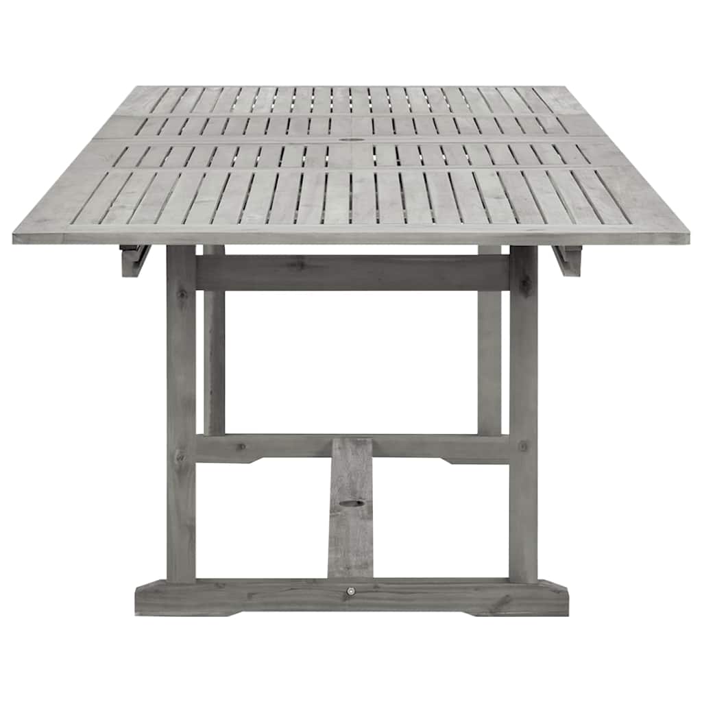 tömör akácfa kerti étkezőasztal (160-240) x 100 x 75 cm