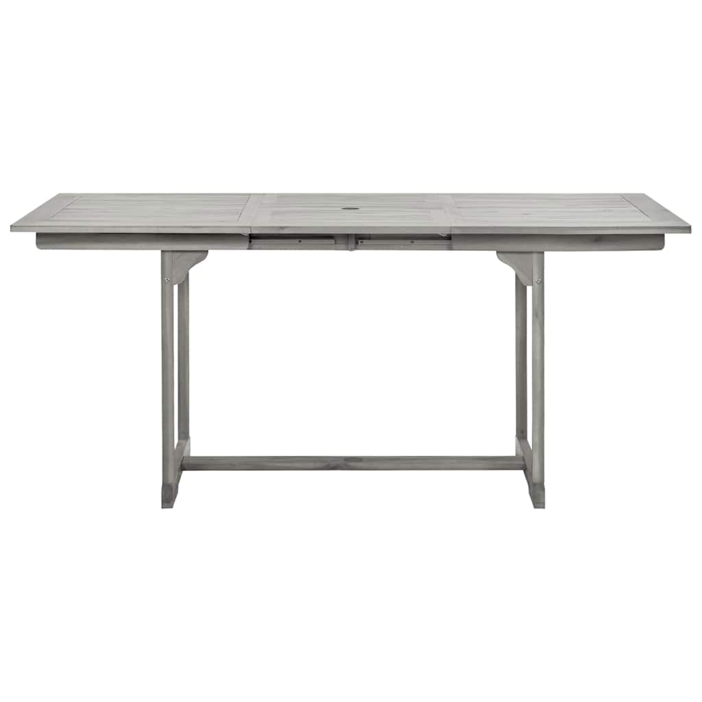 tömör akácfa kerti étkezőasztal (120-170) x 80 x 75 cm