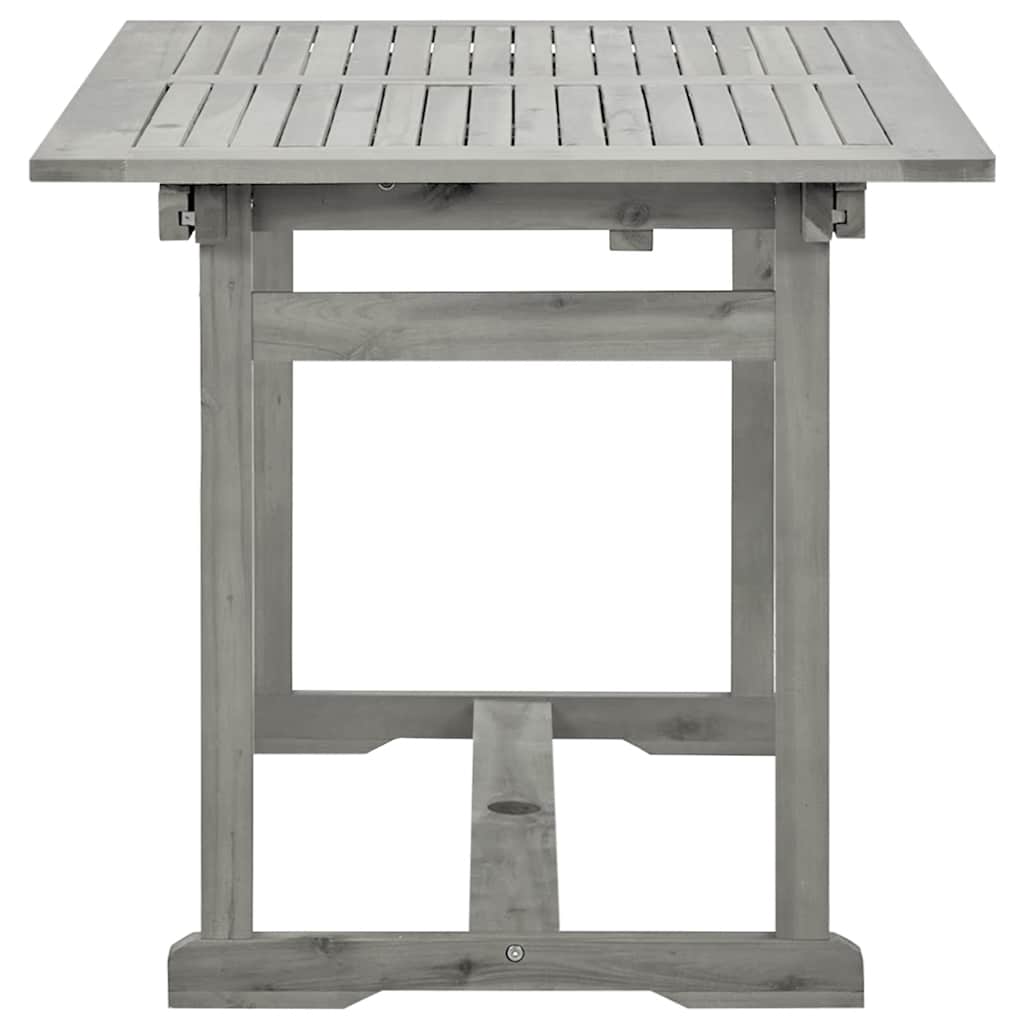tömör akácfa kerti étkezőasztal (120-170) x 80 x 75 cm