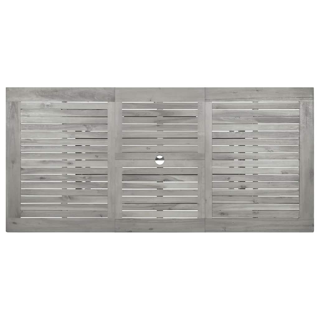 tömör akácfa kerti étkezőasztal (120-170) x 80 x 75 cm