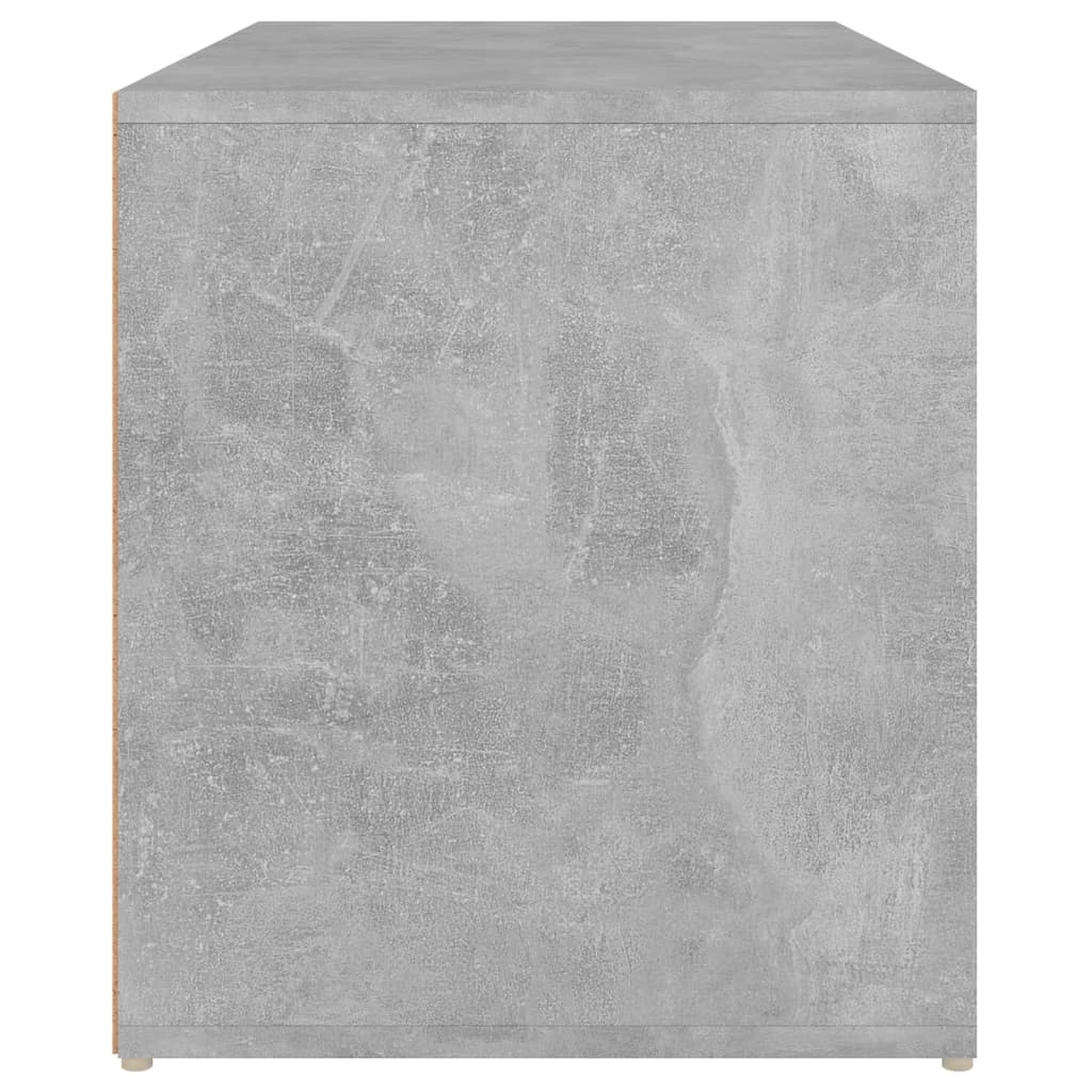 betonszürke szerelt fa előszobapad 80 x 40 x 45 cm