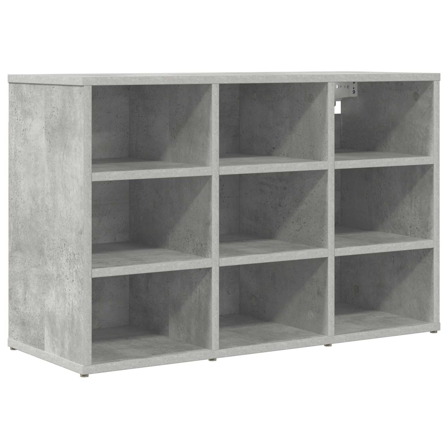 Cipőszekrény 77,5 x 30 x 51 cm Szerelt Fa Beton szürke