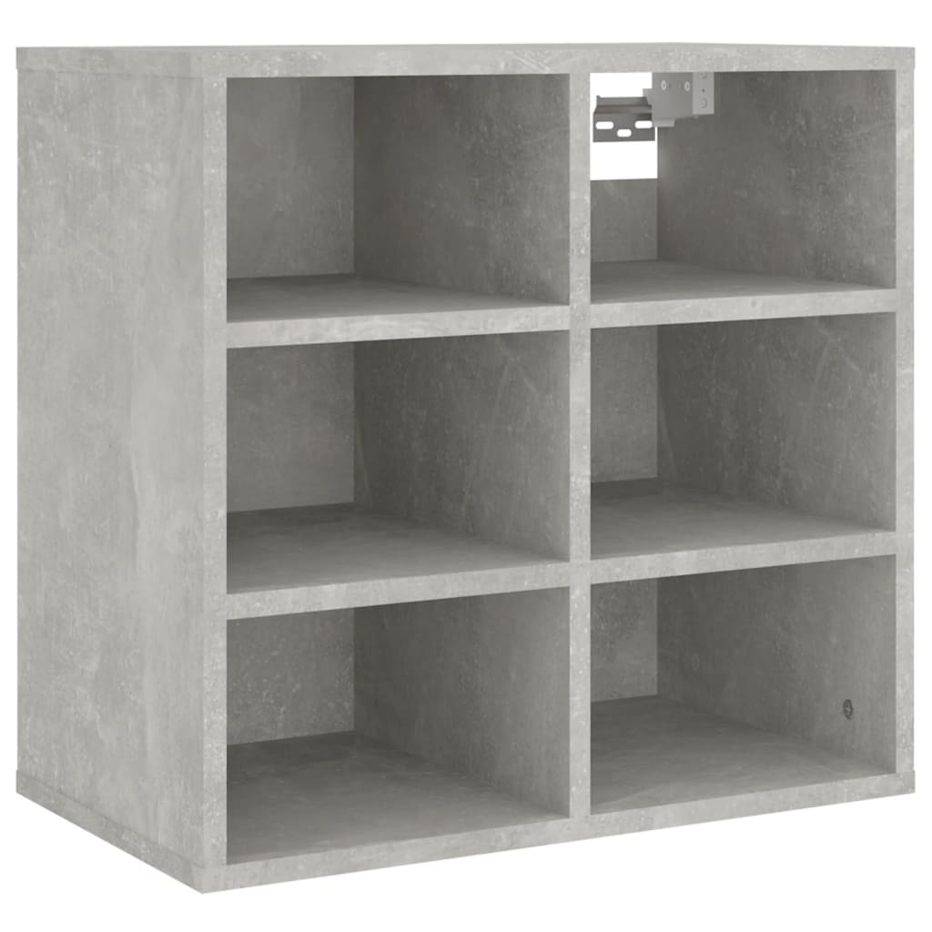 betonszürke cipősszekrény 52,5 x 30 x 50 cm