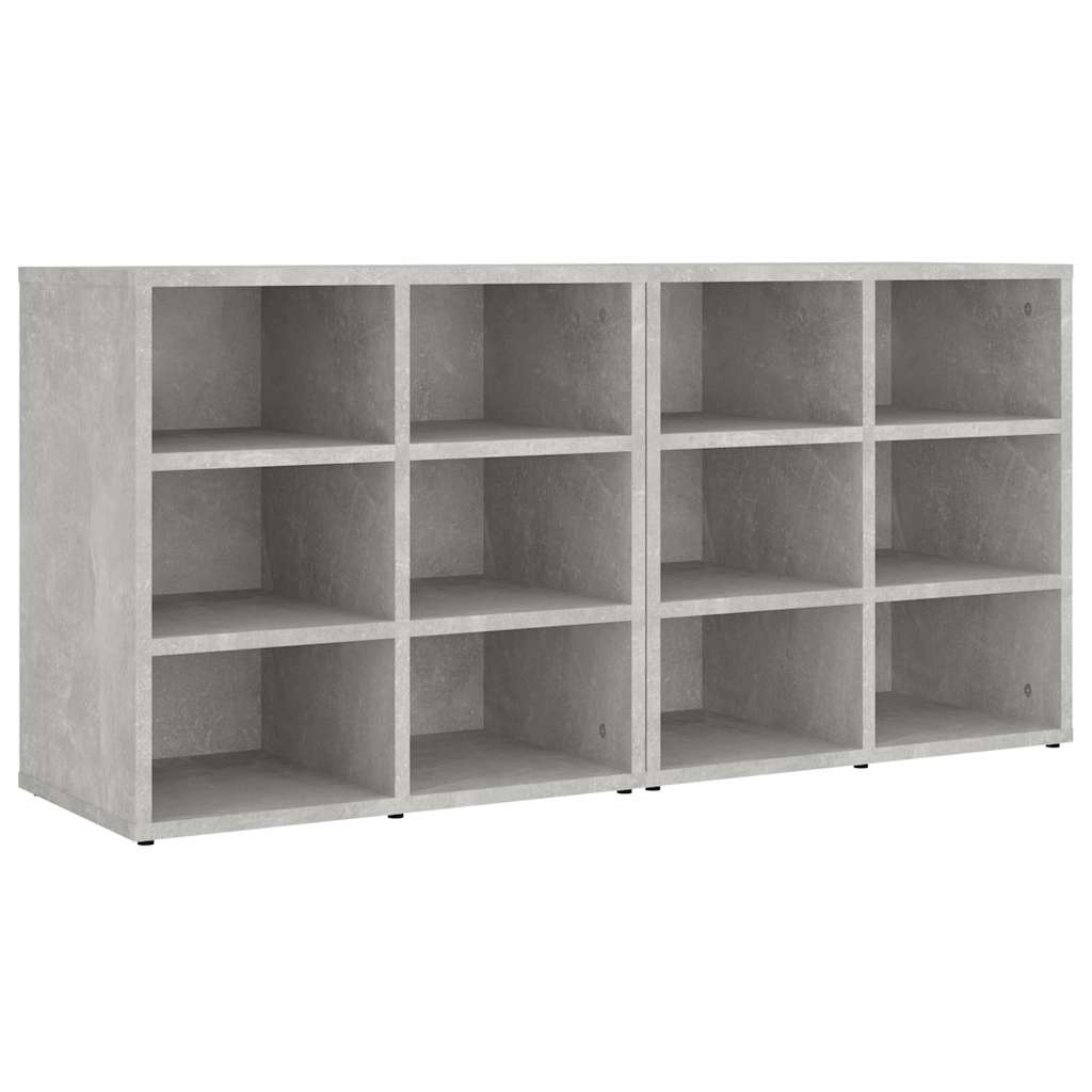 2 db betonszürke cipősszekrény 52,5 x 30 x 50 cm