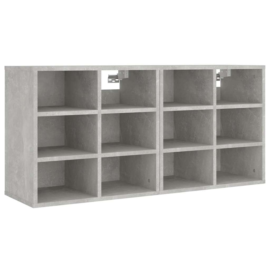 2 db betonszürke cipősszekrény 52,5 x 30 x 50 cm