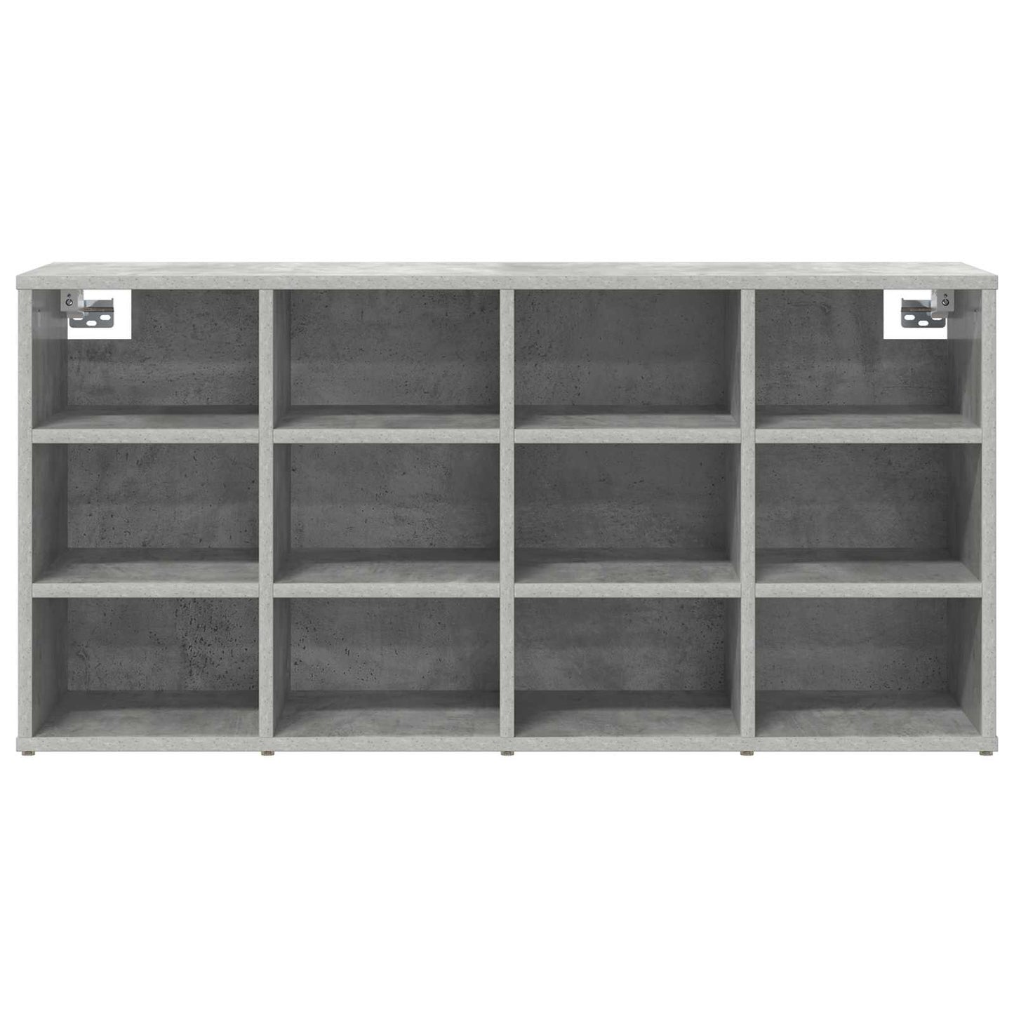 Cipőszekrény 103 x 30 x 51 cm Szerelt Fa Beton szürke