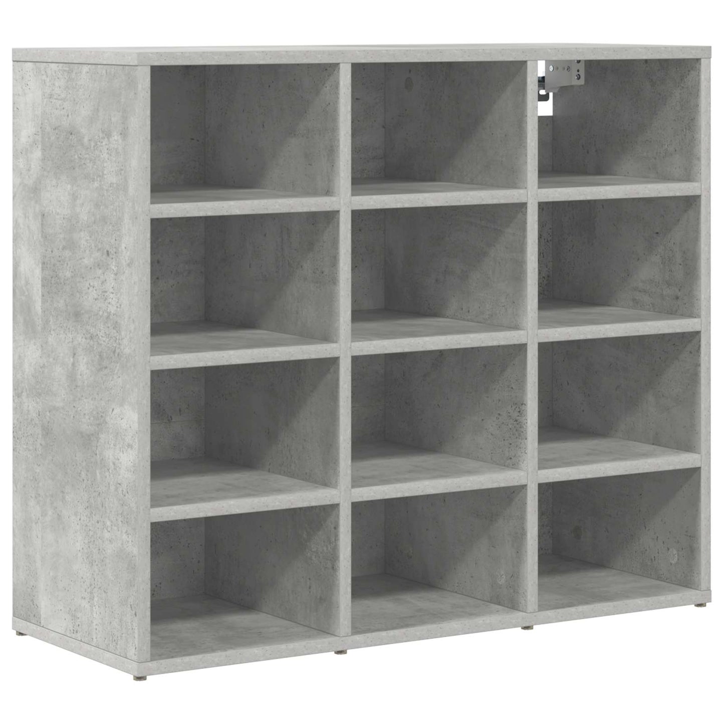 Cipőszekrény 77,5 x 30 x 67 cm Szerelt Fa Beton szürke