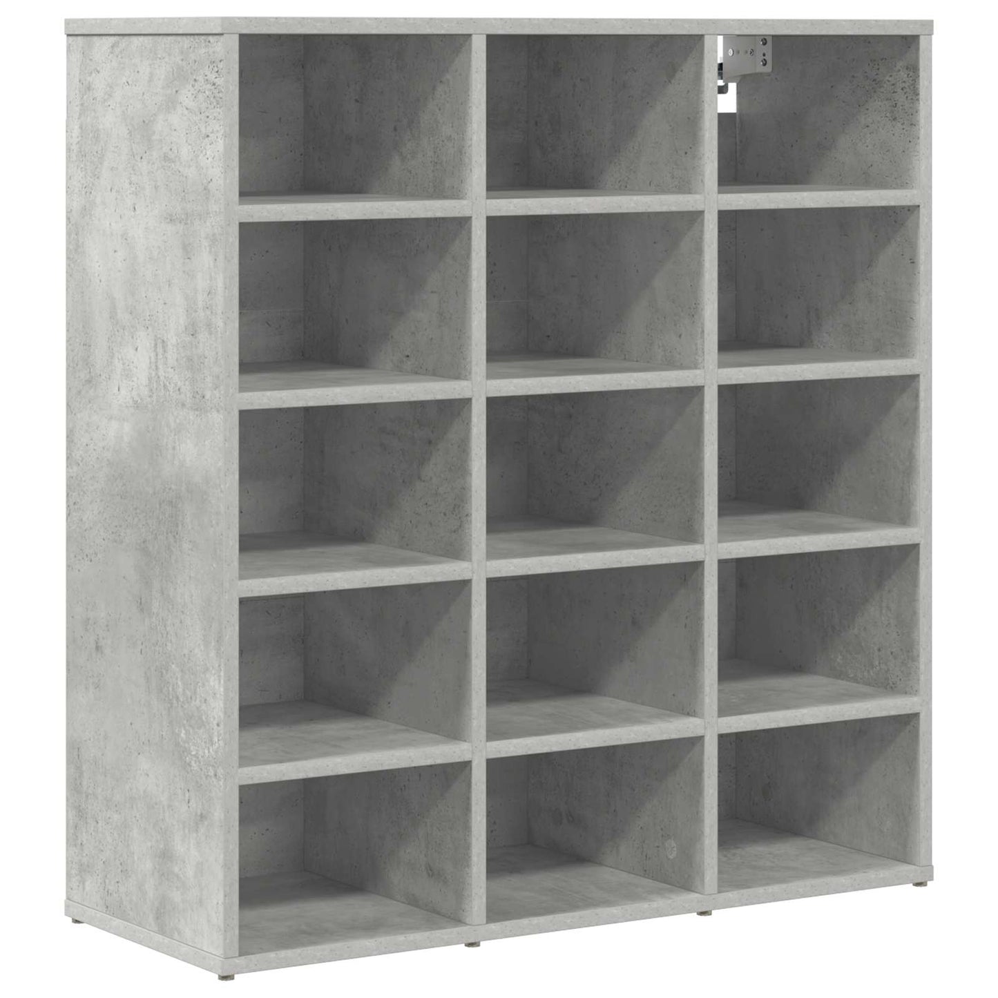 Cipőszekrény 77,5 x 30 x 83,5 cm Szerelt Fa Beton szürke