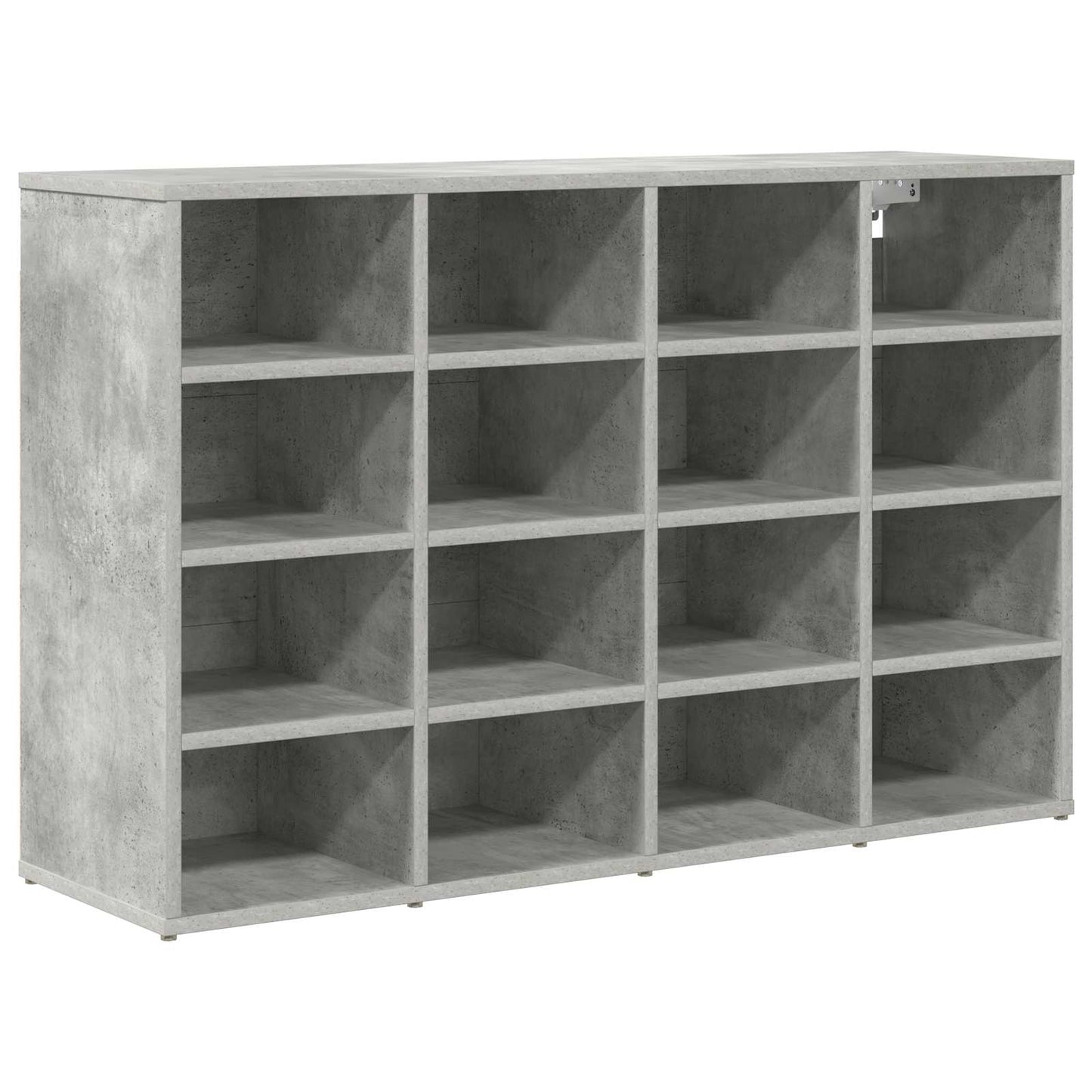 Cipőszekrény 103 x 30 x 67 cm Szerelt Fa Beton szürke