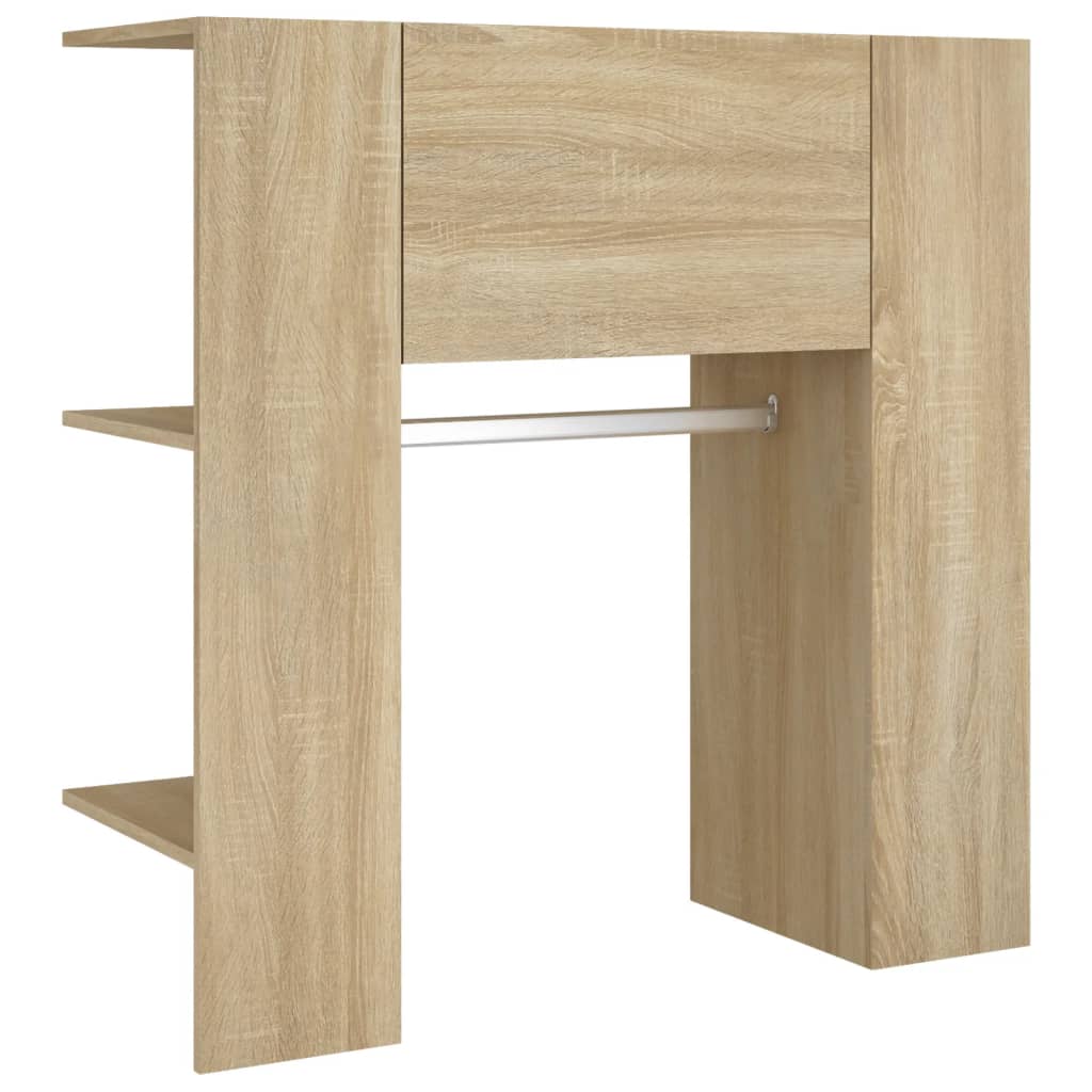 sonoma tölgy szerelt fa előszobaszekrény 97,5x37x99 cm
