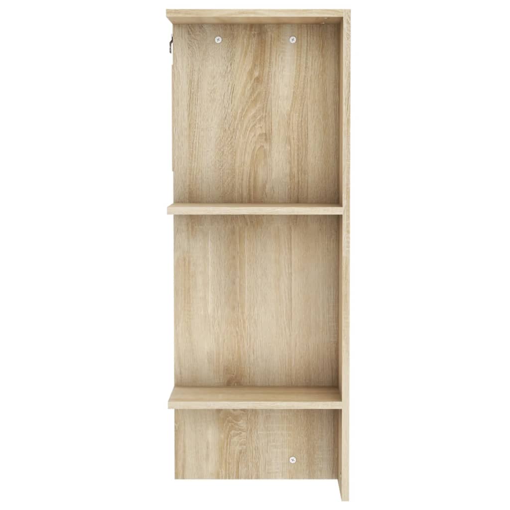 sonoma tölgy szerelt fa előszobaszekrény 97,5x37x99 cm