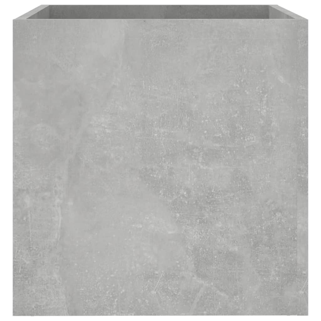 betonszürke szerelt fa virágtartó 40 x 40 x 40 cm