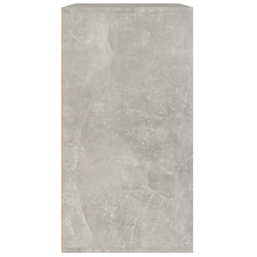 betonszürke szerelt fa pipereszekrény 80 x 40 x 75 cm