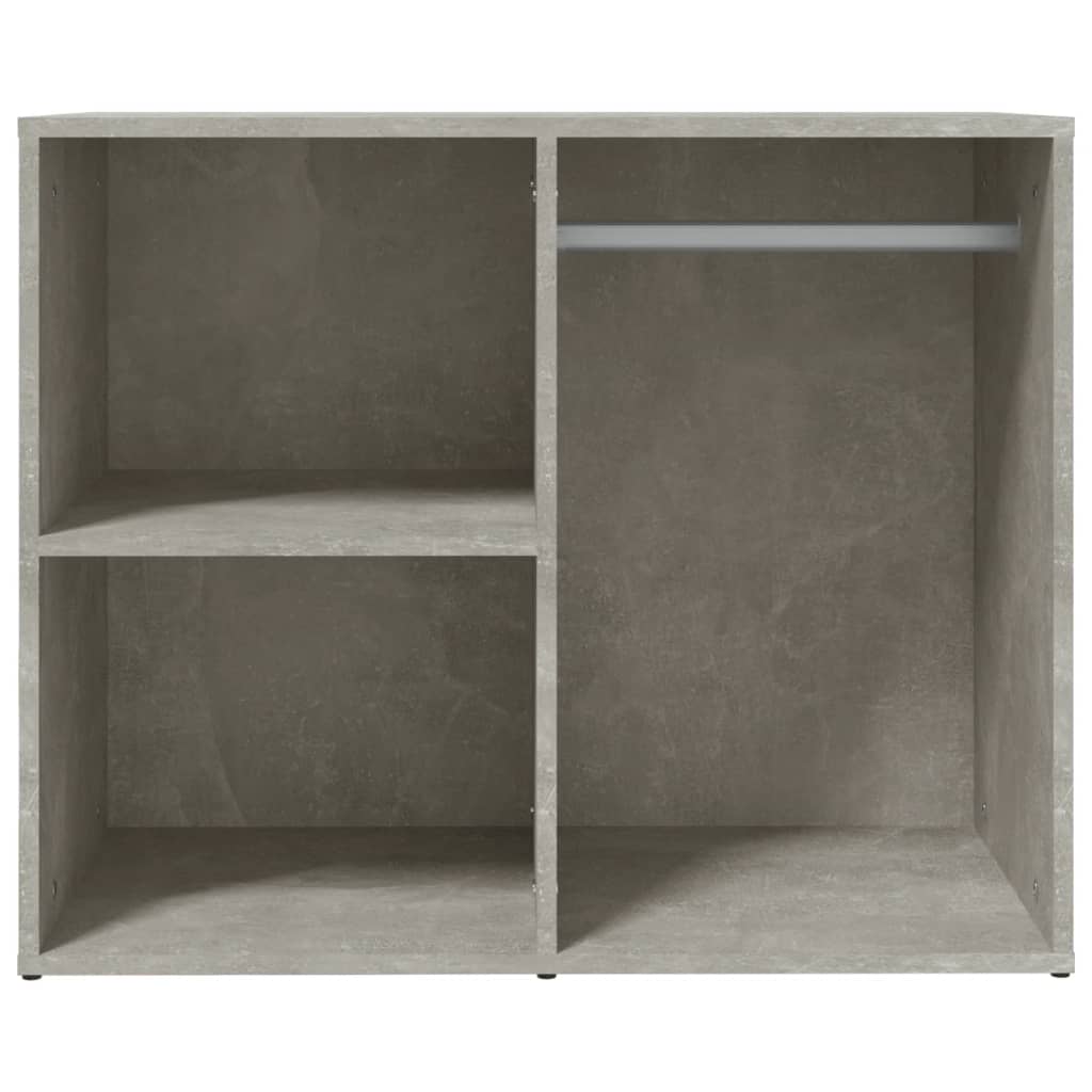 betonszürke szerelt fa pipereszekrény 80 x 40 x 65 cm
