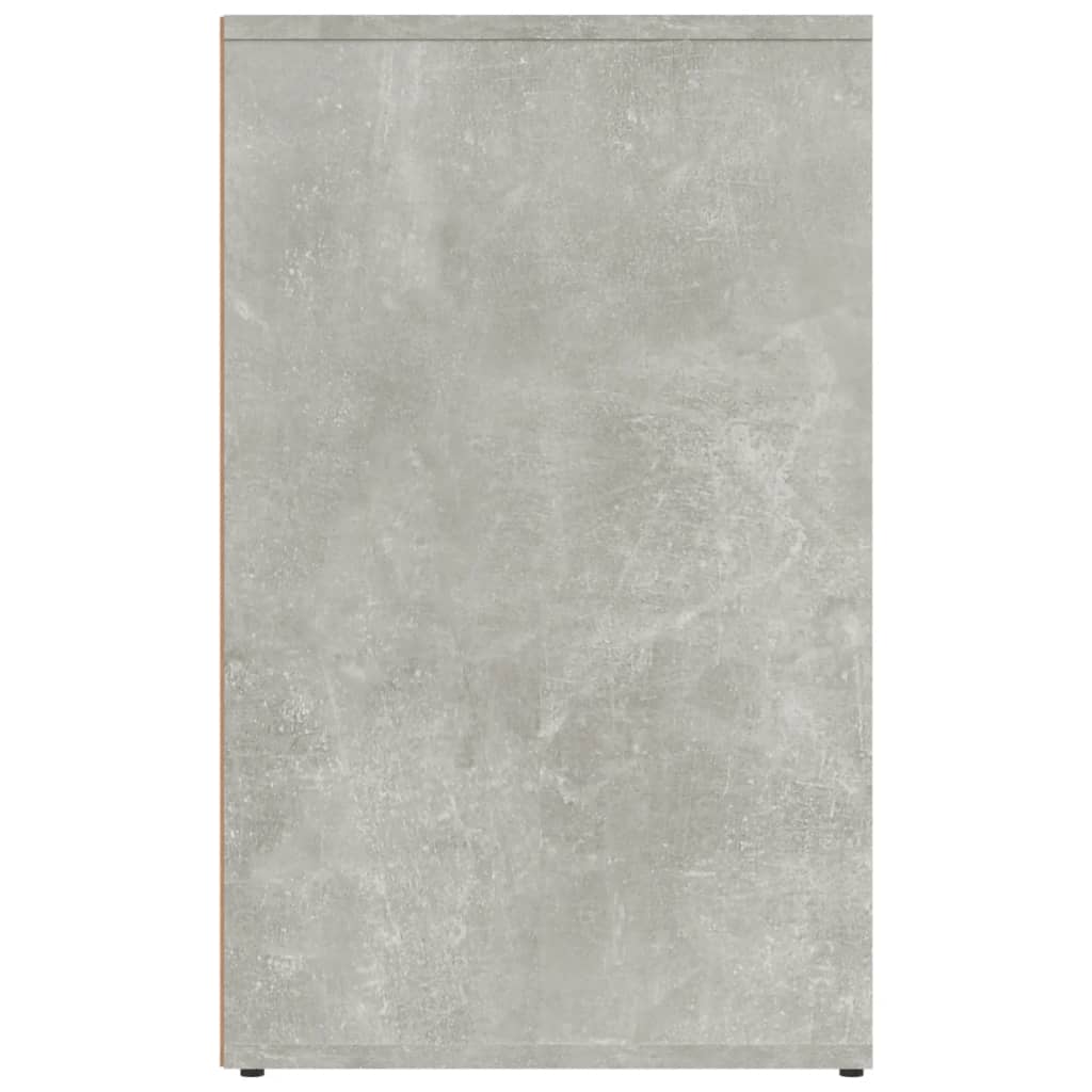 betonszürke szerelt fa pipereszekrény 80 x 40 x 65 cm