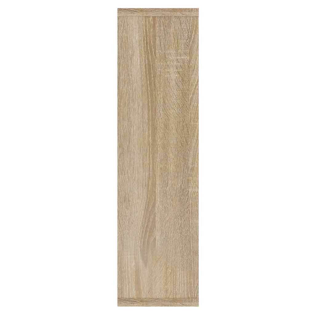 sonoma tölgy tükrös szekrény LED-ekkel 76 x 15 x 55 cm