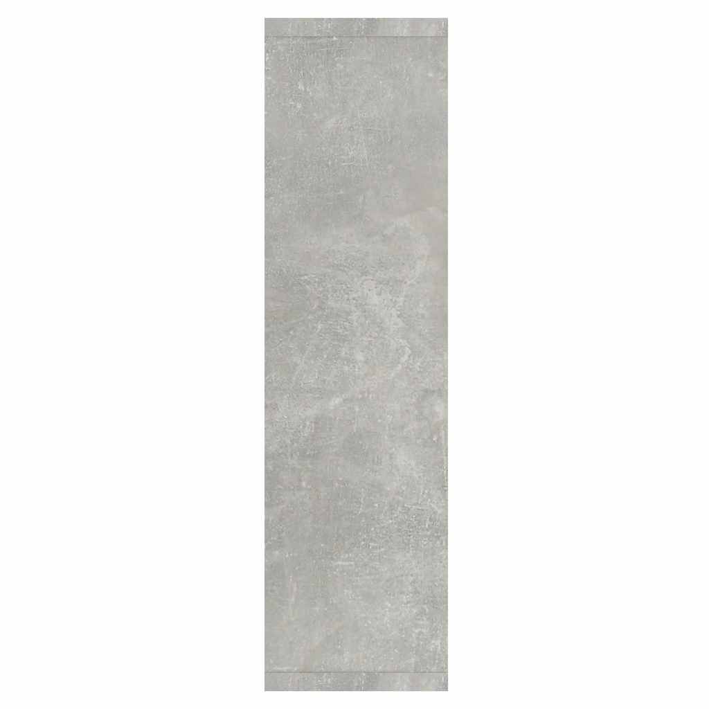 betonszürke tükrös szekrény LED-ekkel 76 x 15 x 55 cm