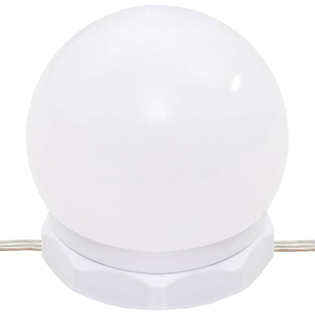 betonszürke tükrös szekrény LED-ekkel 60 x 31,5 x 62 cm