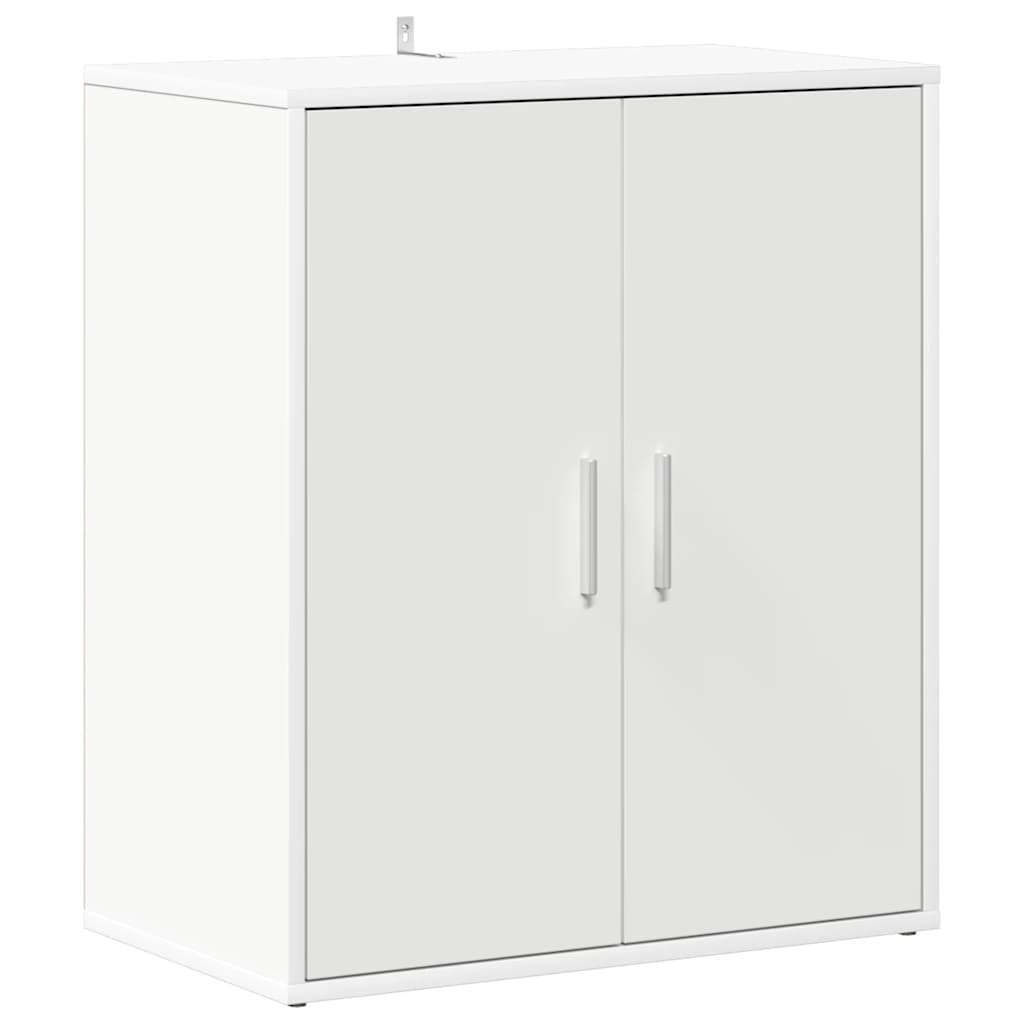vidaX fehér szerelt fa cipősszekrény 60 x 35 x 70 cm