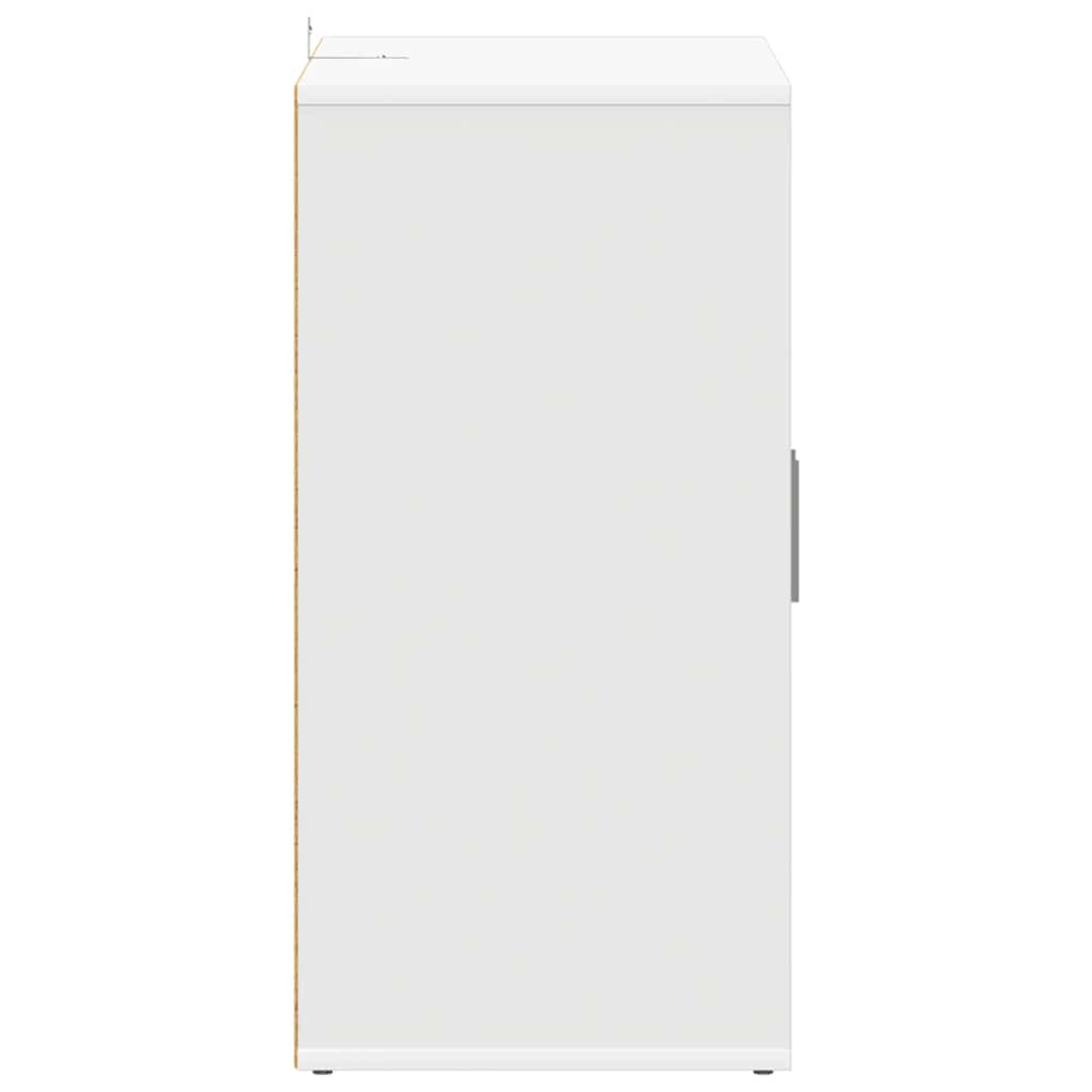 vidaX fehér szerelt fa cipősszekrény 60 x 35 x 70 cm