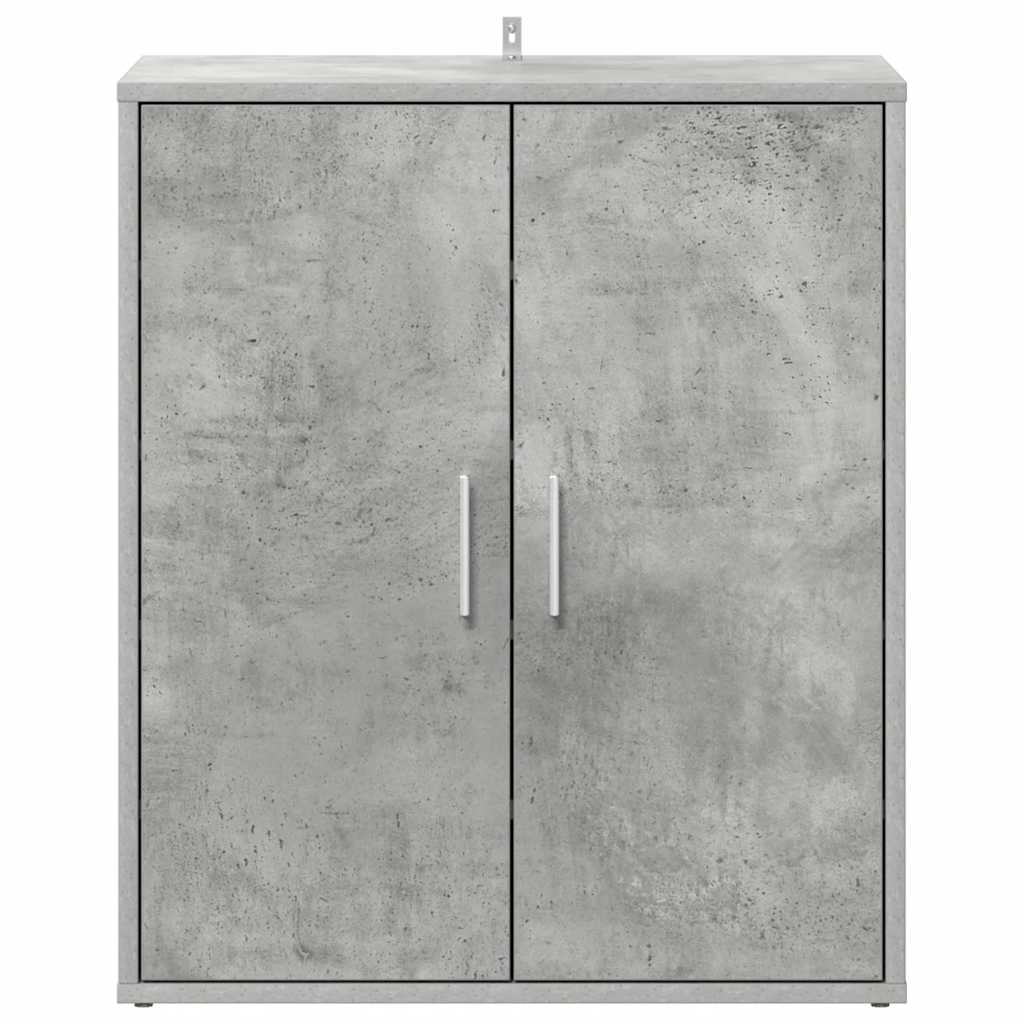 betonszürke szerelt fa cipősszekrény 60 x 35 x 70 cm