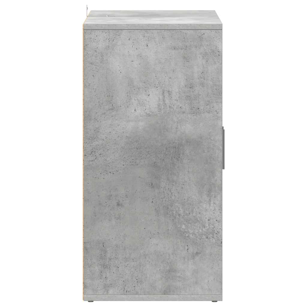 betonszürke szerelt fa cipősszekrény 60 x 35 x 70 cm