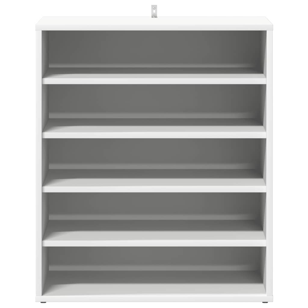 vidaX fehér szerelt fa cipősszekrény 60 x 35 x 70 cm