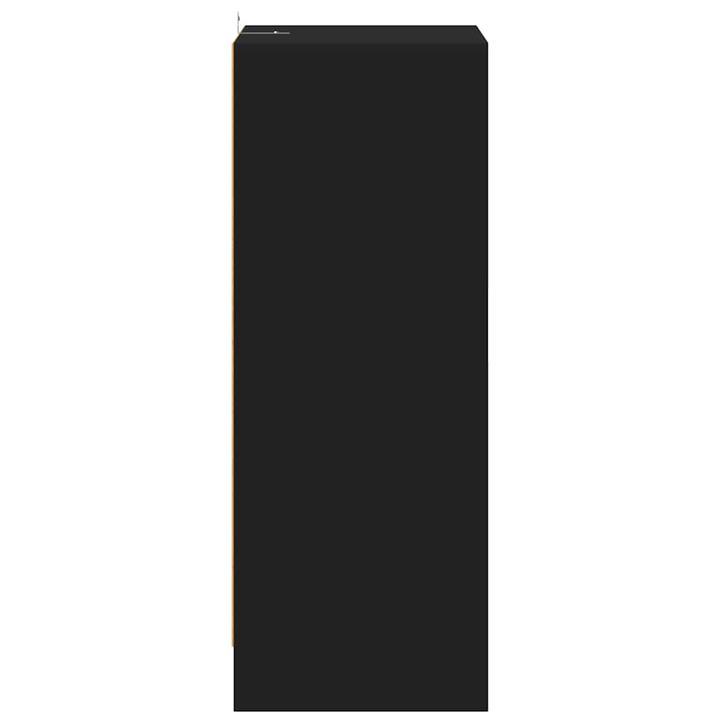 fekete szerelt fa cipősszekrény 60 x 35 x 92 cm
