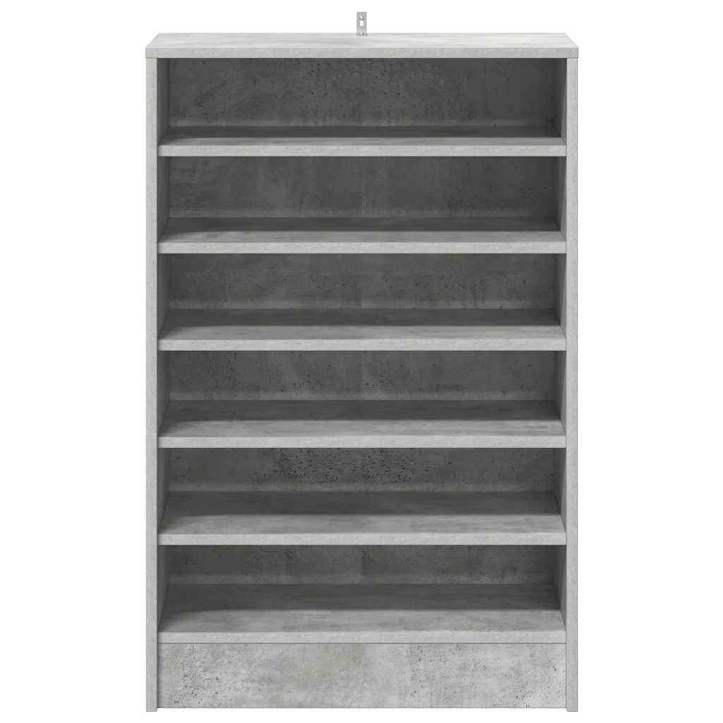 betonszürke szerelt fa cipősszekrény 60 x 35 x 92 cm