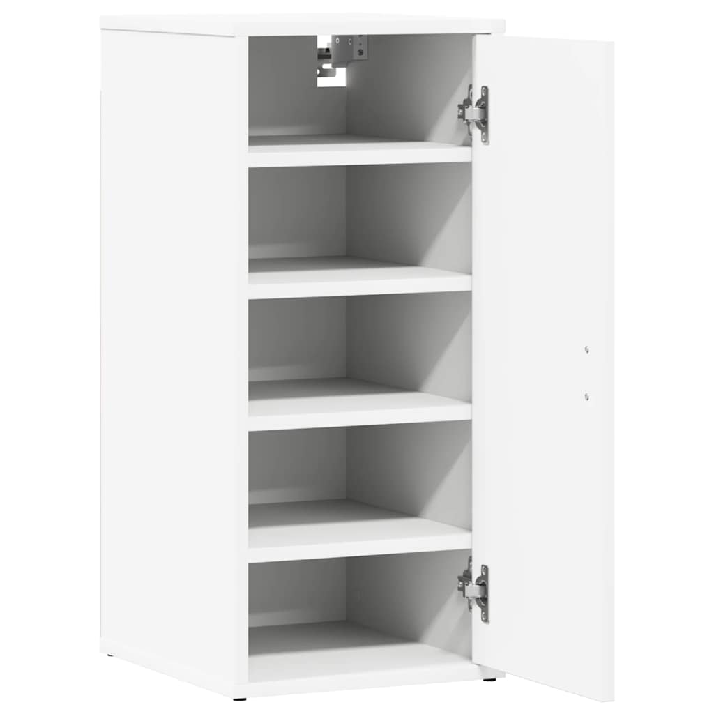 2 db fehér forgácslap cipősszekrény 32 x 35 x 70 cm