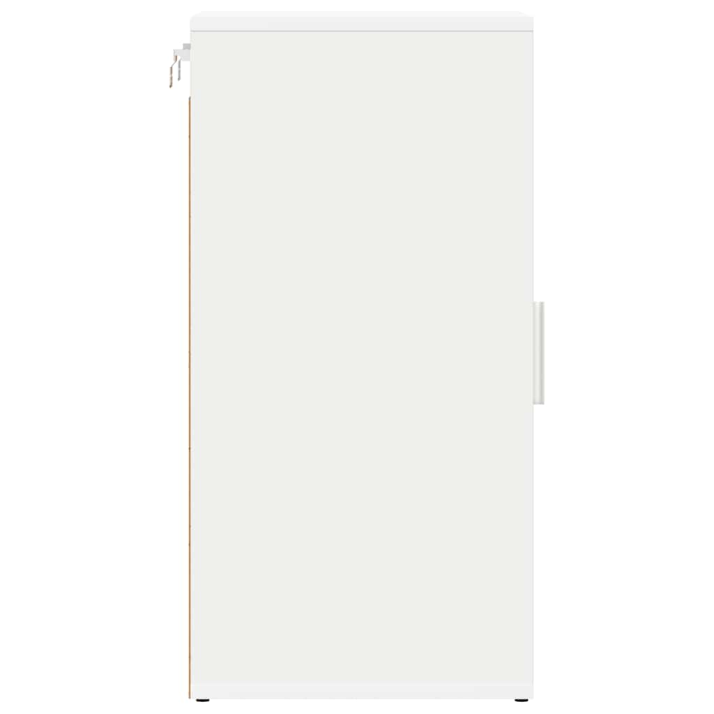 2 db fehér forgácslap cipősszekrény 32 x 35 x 70 cm