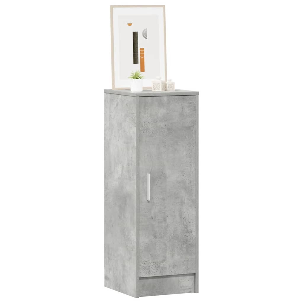 betonszürke szerelt fa cipősszekrény 32 x 35 x 92 cm