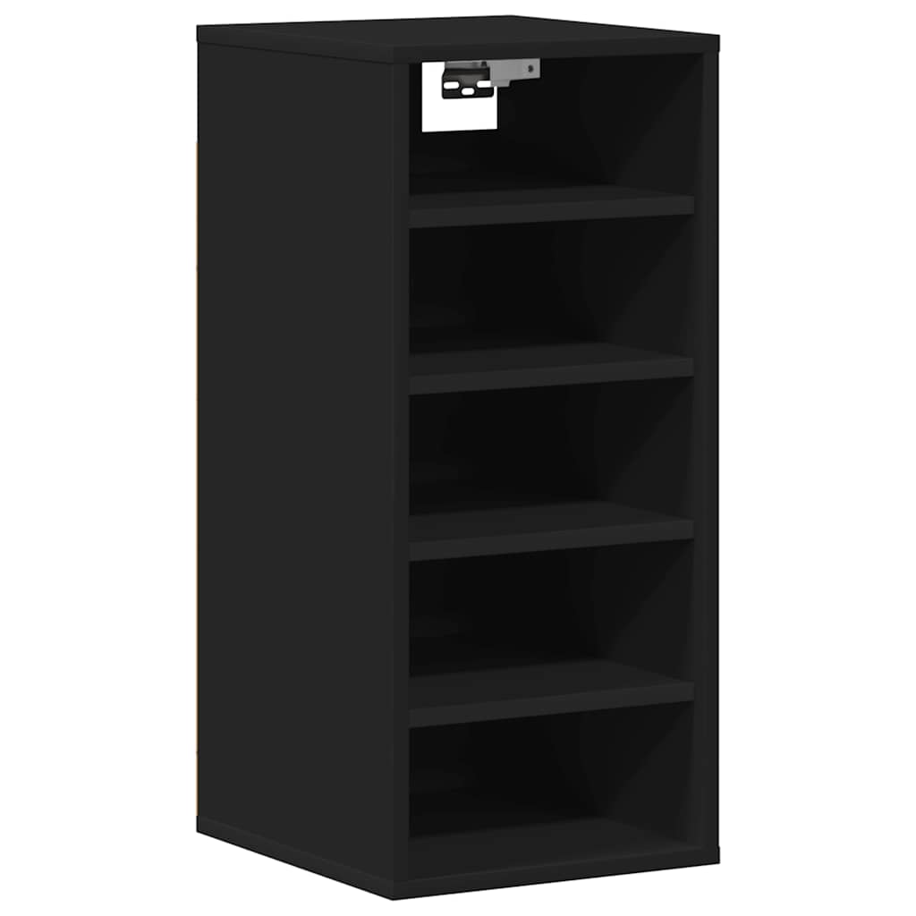 vidaX fekete forgácslap cipősszekrény 31,5 x 35 x 70 cm