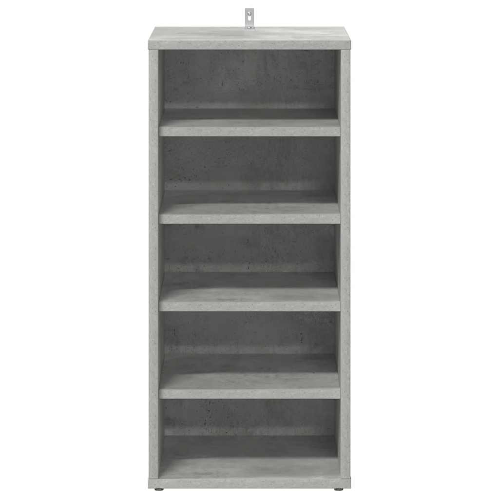 2 db betonszürke szerelt fa cipősszekrény 31,5 x 35 x 70 cm