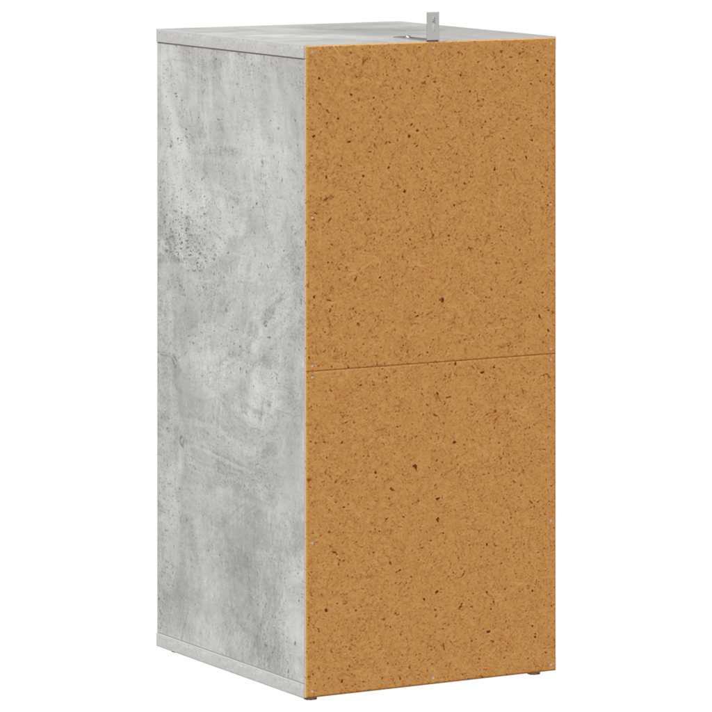2 db betonszürke szerelt fa cipősszekrény 31,5 x 35 x 70 cm