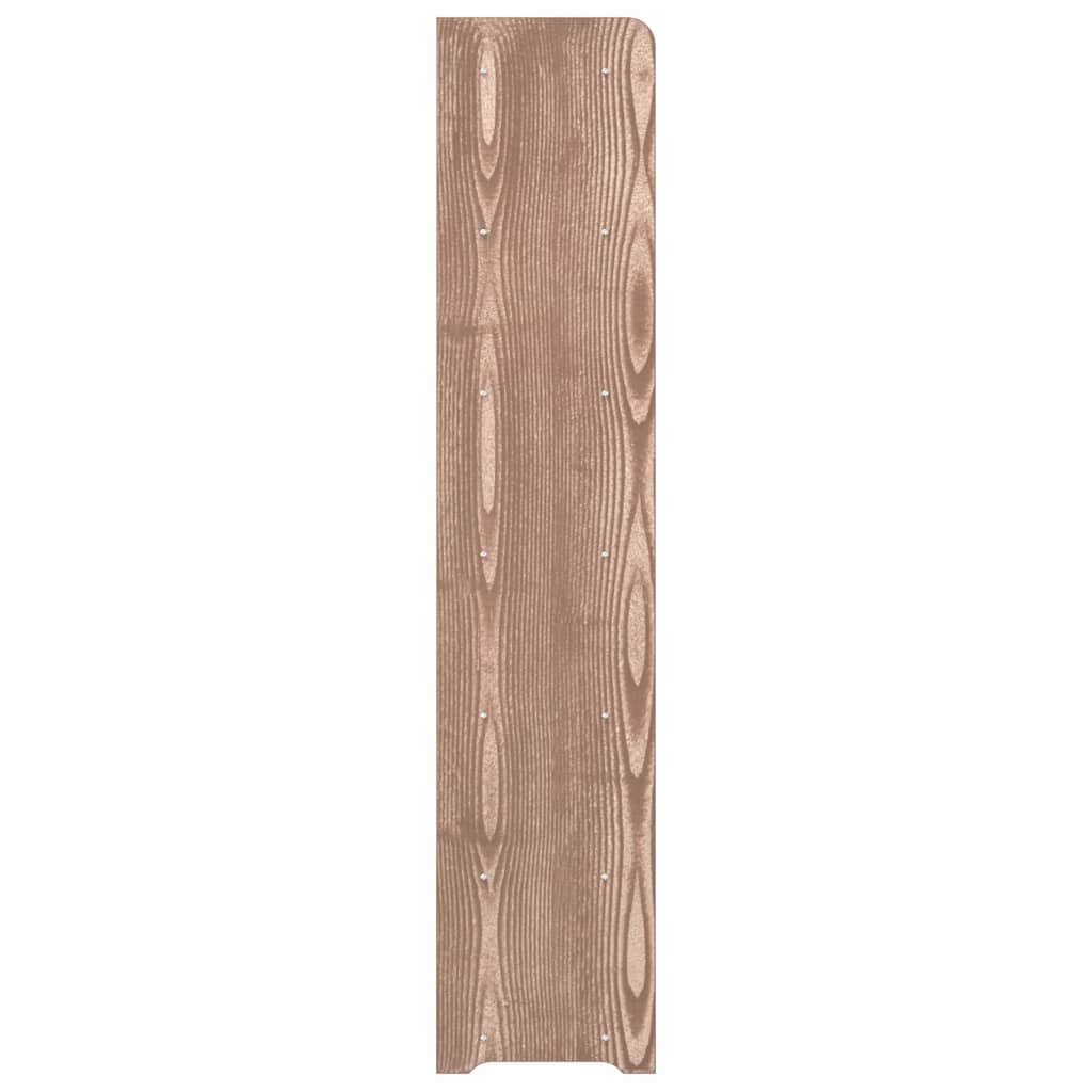 barna szerelt fa cipőtartó 90x24x117 cm
