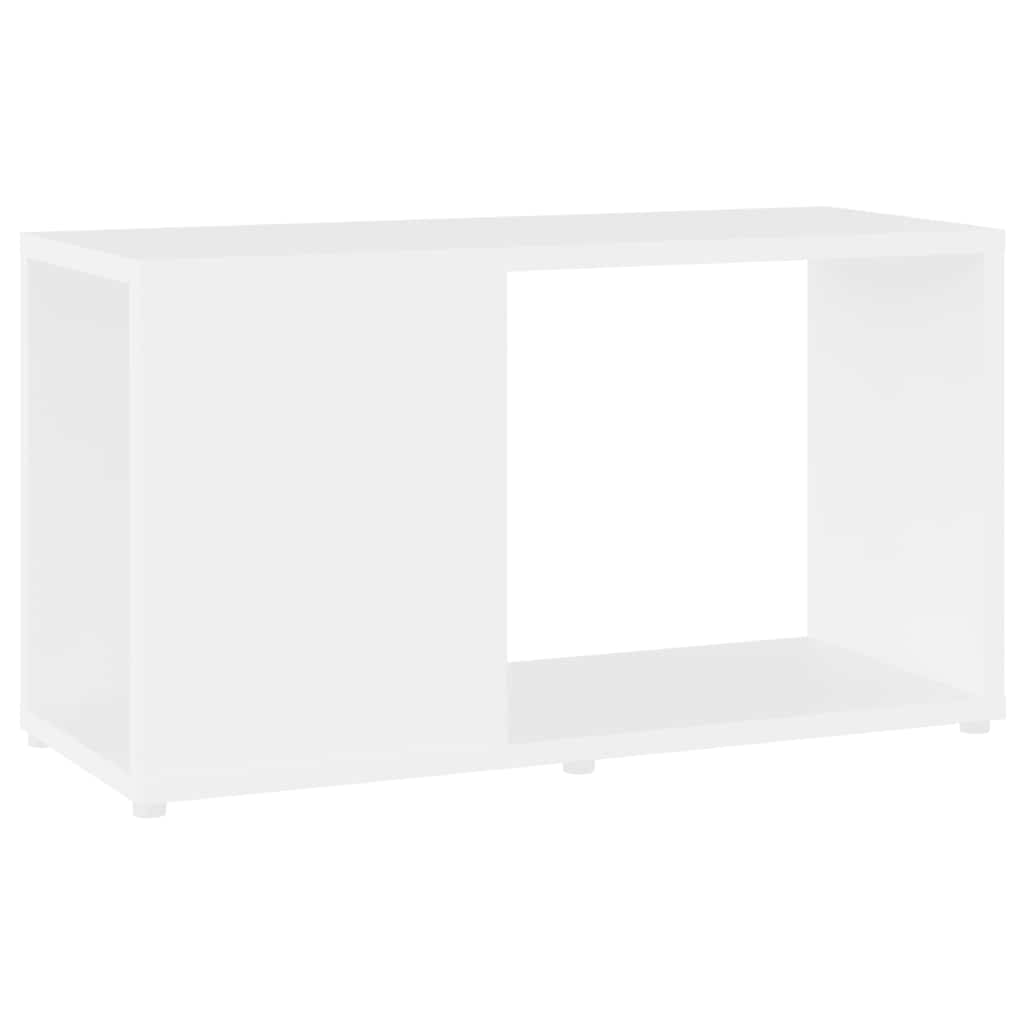 fehér szerelt fa TV-szekrény 60 x 24 x 32 cm