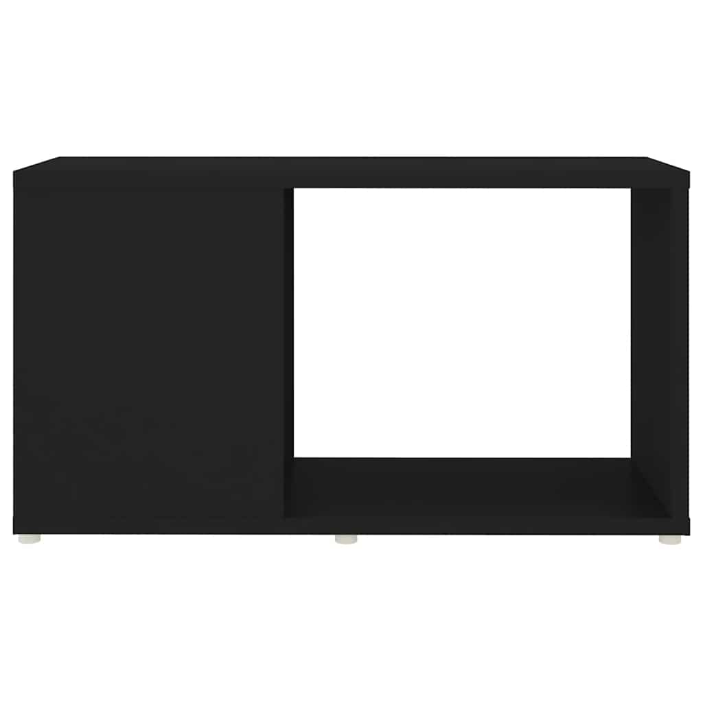 fekete szerelt fa TV-szekrény 60 x 24 x 32 cm