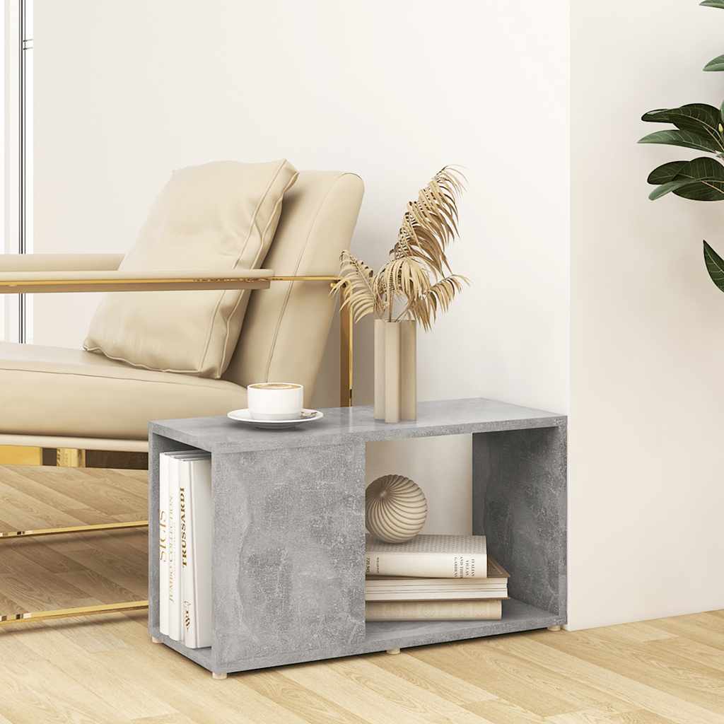 betonszürke szerelt fa TV-szekrény 60 x 24 x 32 cm