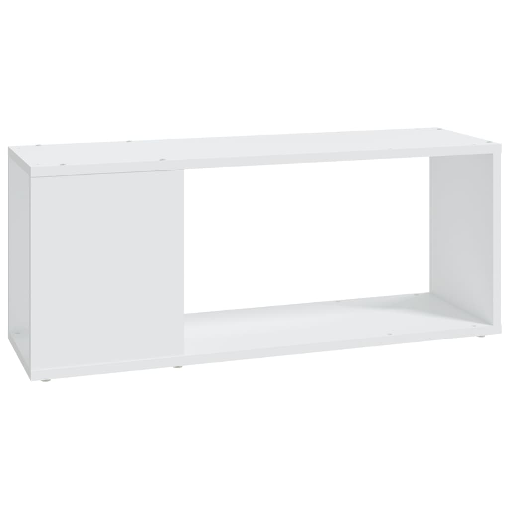 fehér szerelt fa TV-szekrény 80 x 24 x 32 cm