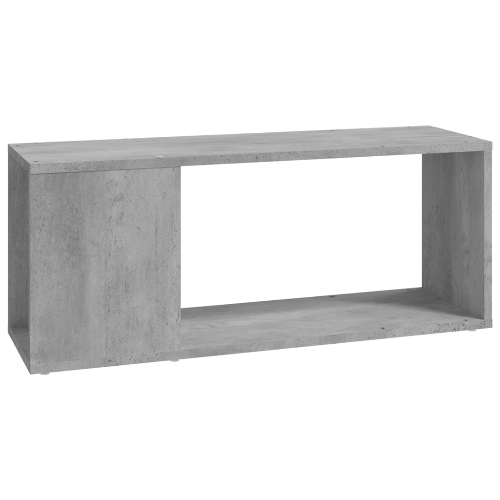 betonszürke szerelt fa TV-szekrény 80 x 24 x 32 cm
