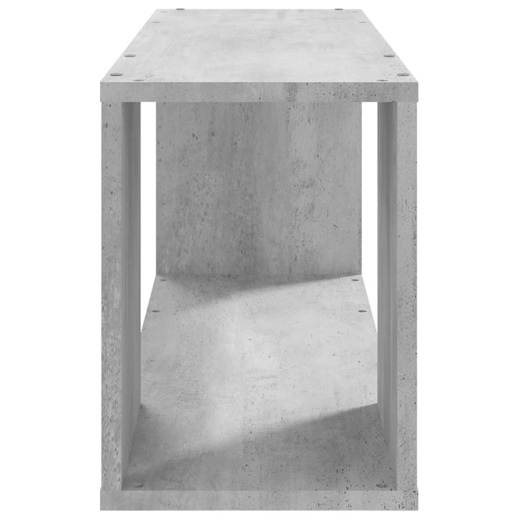 betonszürke szerelt fa TV-szekrény 80 x 24 x 32 cm