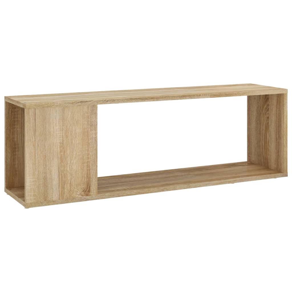 sonoma tölgy színű szerelt fa TV-szekrény 100 x 24 x 32 cm