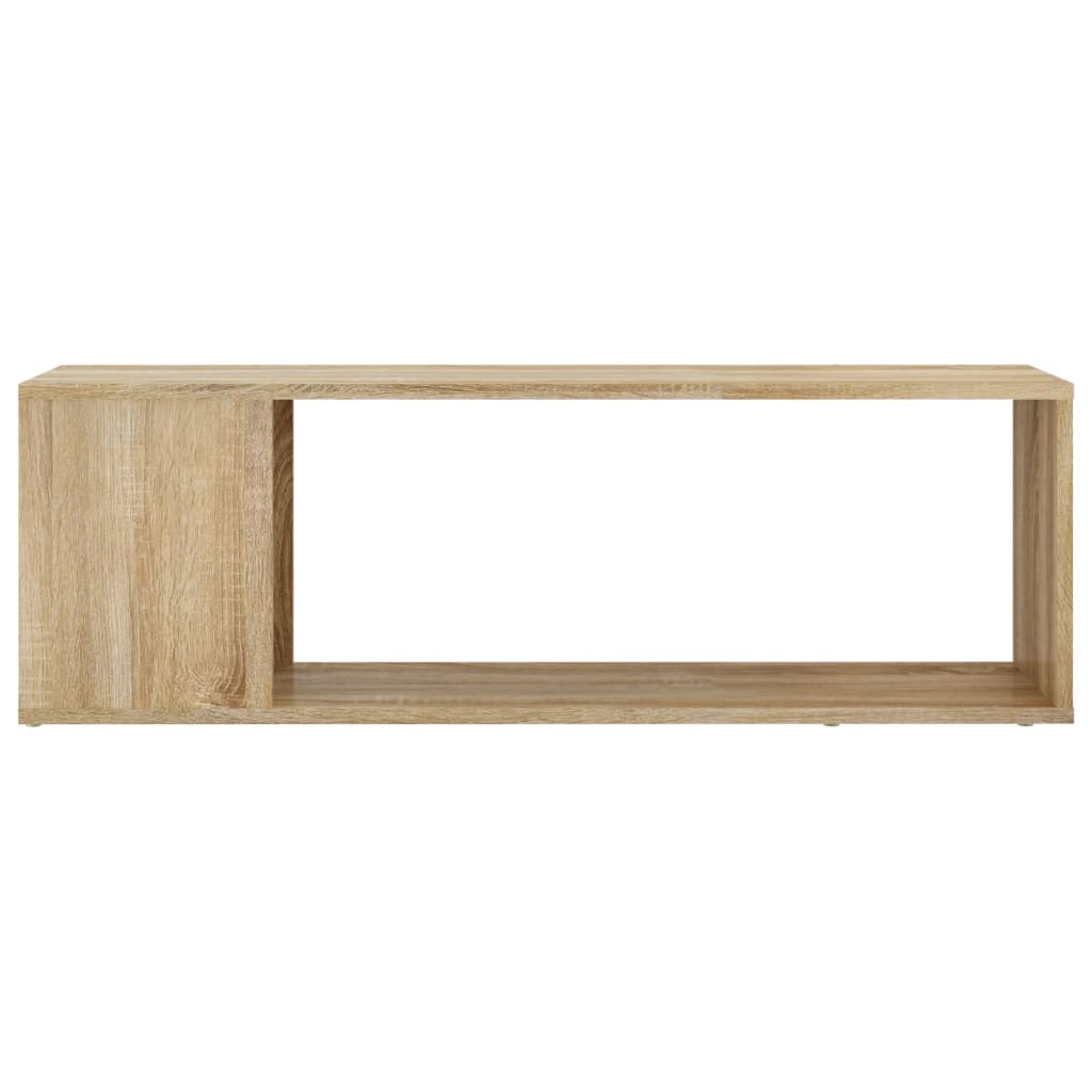sonoma tölgy színű szerelt fa TV-szekrény 100 x 24 x 32 cm