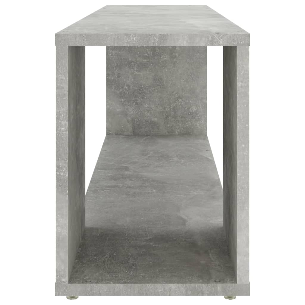 betonszürke szerelt fa TV-szekrény 100 x 24 x 32 cm