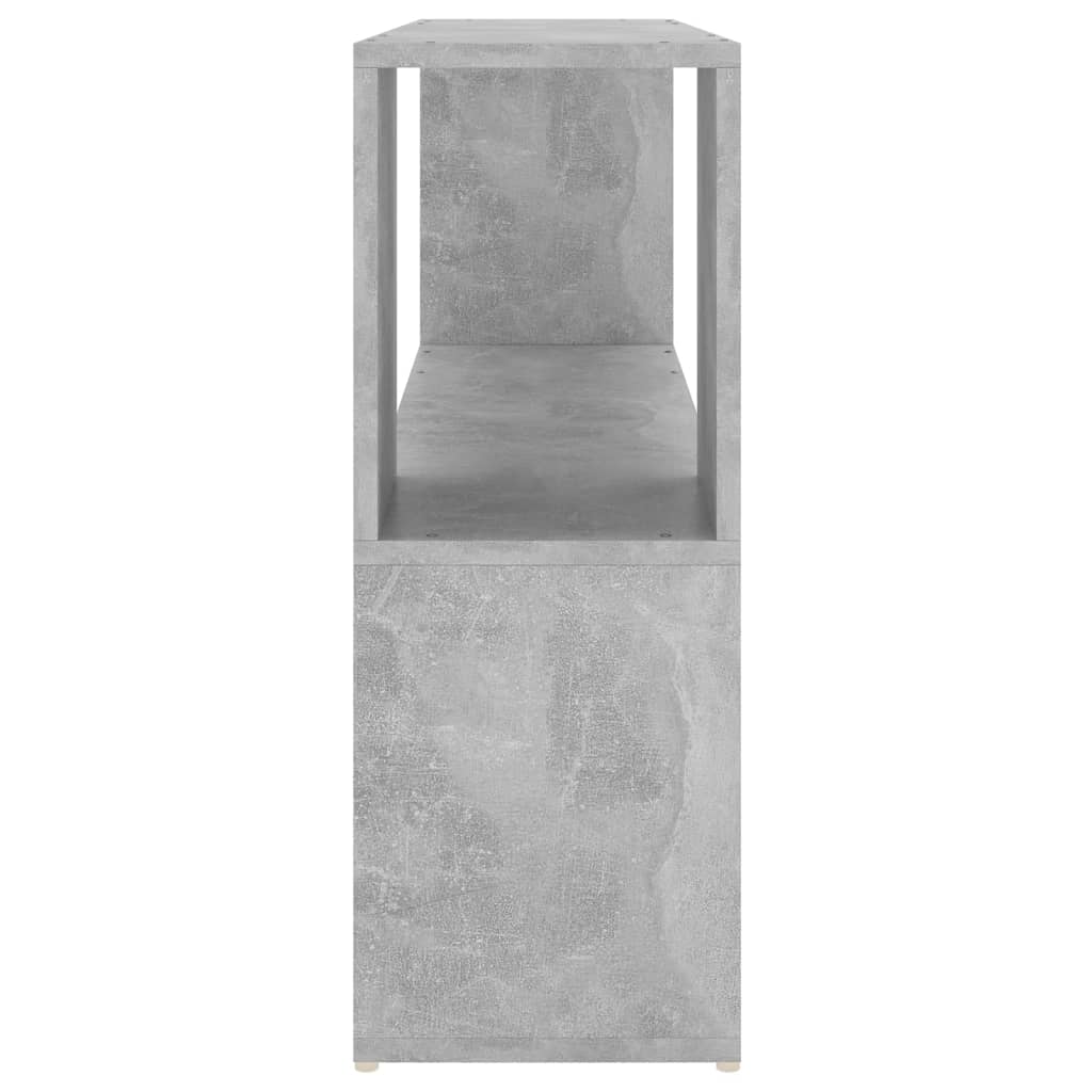 betonszürke szerelt fa könyvszekrény 100 x 24 x 63 cm