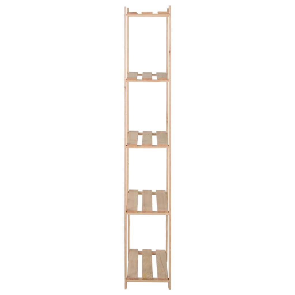 5 szintes tömör fenyőfa tárolóállvány 80 x 28,5 x 170 cm